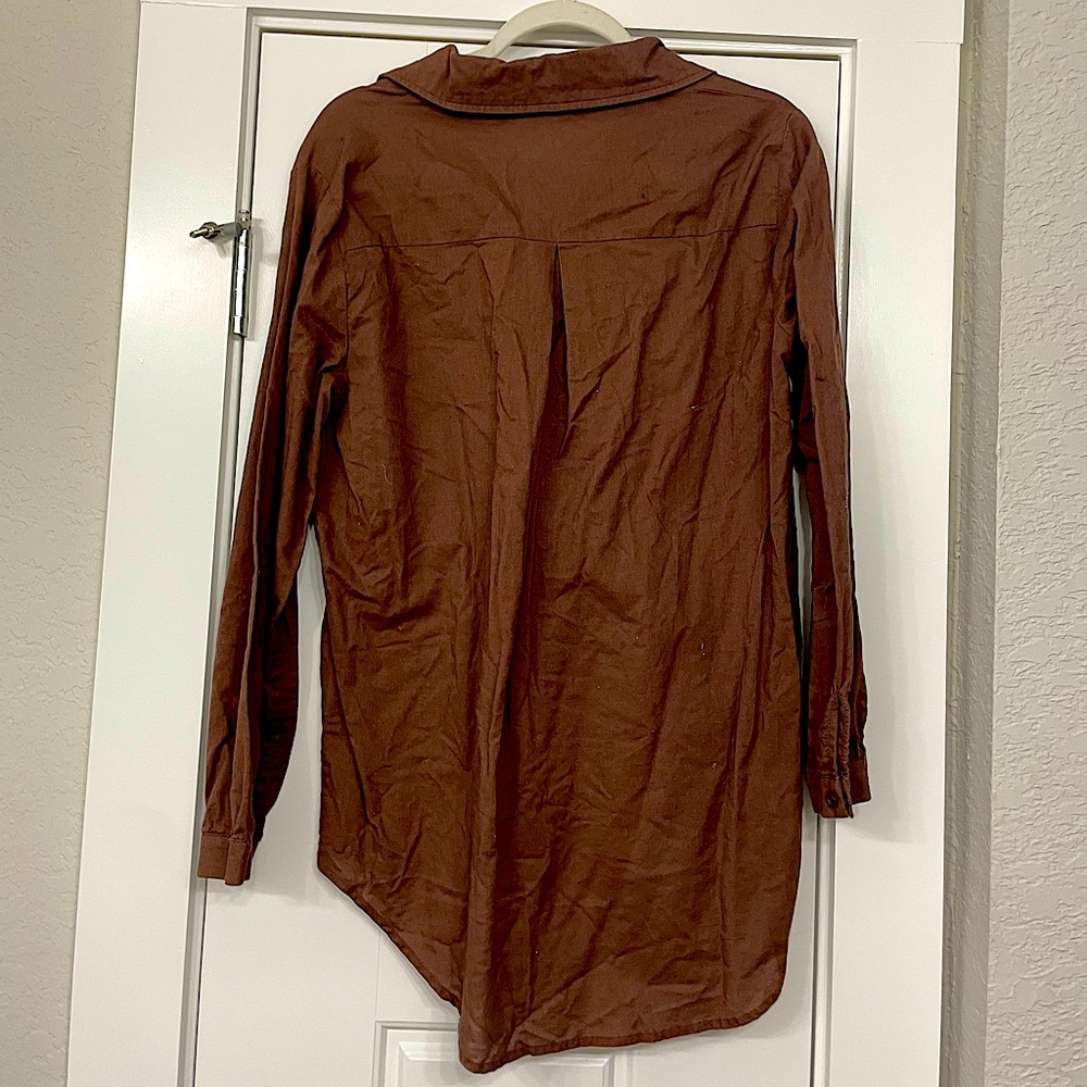 Brown Button Down - image 2